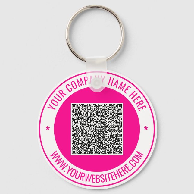 Porte-clés Votre code QR Texte personnalisé Porte - clé perso (Recto)