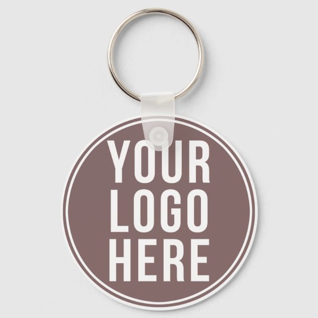 Porte-clés Votre logo d'entreprise (Recto)