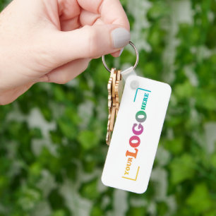 Porte-clés Votre logo d'entreprise, Coordonnées Promo
