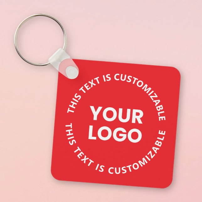 Porte-clés Votre logo/toute image téléchargée et tout texte c (Créateur téléchargé)