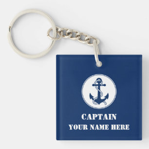 Porte-clés Votre Nom Personnalisé Ou Nom De Bateau Avec Cord