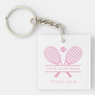 Porte-clés Votre Pays Club Nom Équipe Tennis N'Importe Quelle