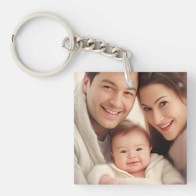 Porte-clés Votre photo de famille préférée (Devant)