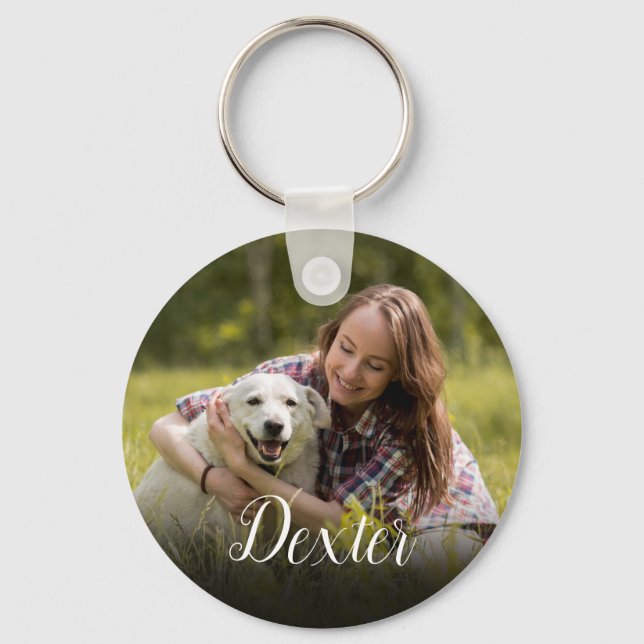 Porte-clés Votre photo préférée pour animal de compagnie (Recto)