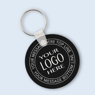 Porte-clés Votre propre logo et votre propre texte circulaire