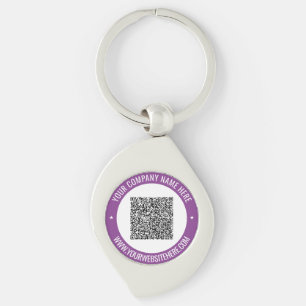Porte-clés Votre QR Code Nom Site Web Porte - clé promotionne