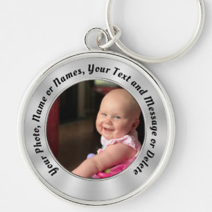 Porte-clés Votre TEXTE, porte - clés de PHOTO, porte - clés