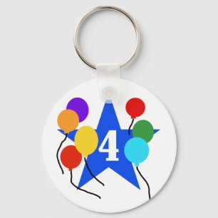 Porte-clés Vous êtes le Star 4th Birthday Tshirts and Gifts