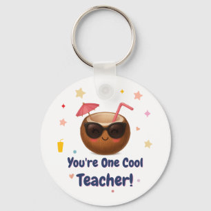Porte-clés Vous êtes un enseignant Cool - Belle noix de coco