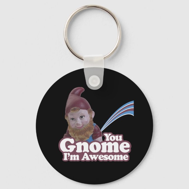 Porte-clés vous Gnome Je suis génial (Recto)