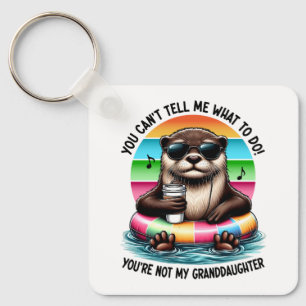 Porte-clés Vous ne pouvez pas me dire quoi faire Funny Otter