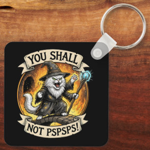 Porte-clés Vous ne PSPSPS Amusant Chat Fantastique Sorcier