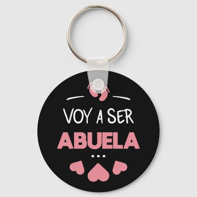 Porte-clés Voy a ser abuela sac fourre-tout (Recto)