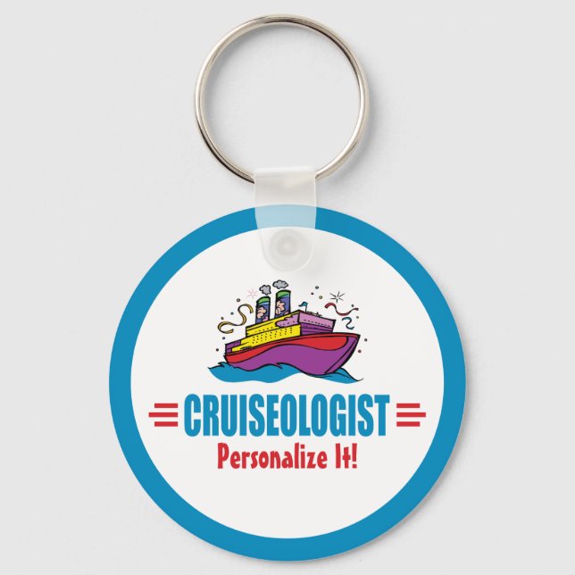 Porte-clés Voyage de croisière amusant Cruiseologist Voyage (Recto)