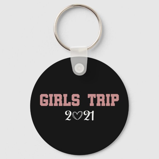 Porte-clés Voyage de filles 2021 vacances (Recto)
