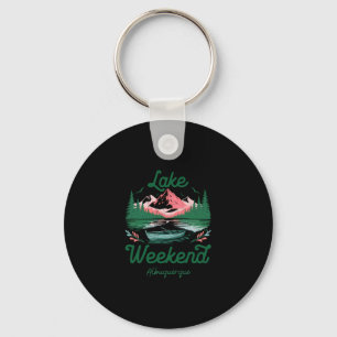 Porte-clés Voyage de vacances de week-end au lac Albuquerque
