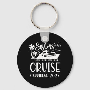 Porte-clés Voyage en croisière des sœurs 2027 Vacances assort