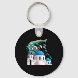 Porte-clés Voyage Europe Grèce Athènes Santorin Crète Grec