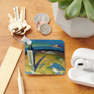 Porte-clés Voyage Rétro New York City Empire State Building