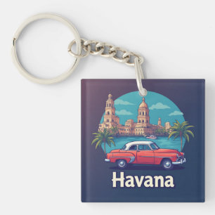 Porte-clés Voyage Rétro Vintage La Havane