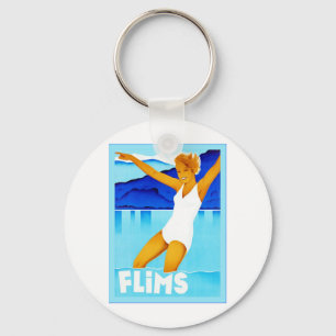 Porte-clés Voyage vintage de Suisse de ~ de Flims