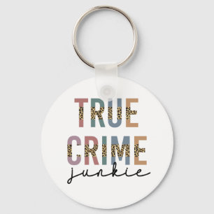 Porte-clés Vrai crime Junkie   Crimes de meurtre montre l'amo