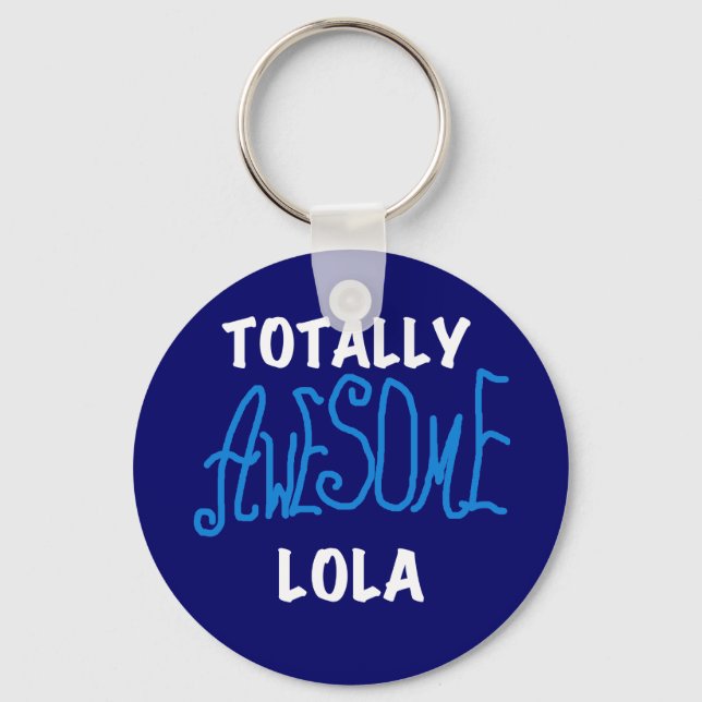 Porte-clés Vraiment génial Lola Blue Tshirts et cadeaux (Recto)