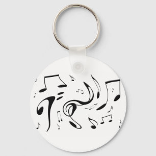 Porte-clés Vrillage du porte - clé de notes musicales