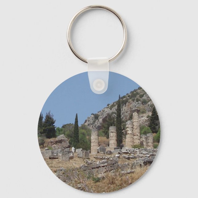 Porte-clés Vue de Delphi, Grèce (Recto)