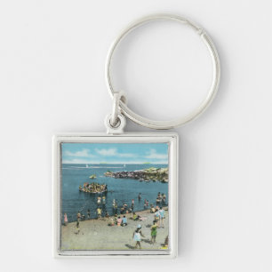 Porte-clés Vue de la plage de saules de Salem