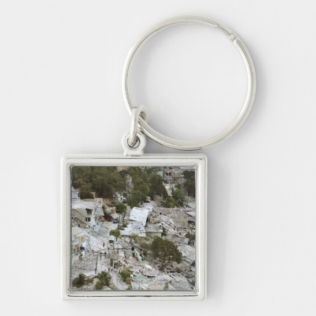 Porte-clés Vue de Port-au-Prince, Haïti (Devant)