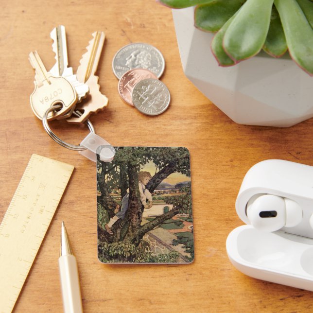 Porte-clés Vue des arbres par Jessie Willcox Smith (Bureau)
