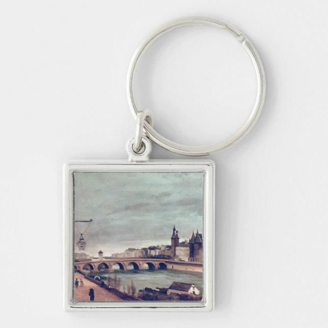 Porte-clés Vue du changement d'Au de Pont de Quai De (Devant)