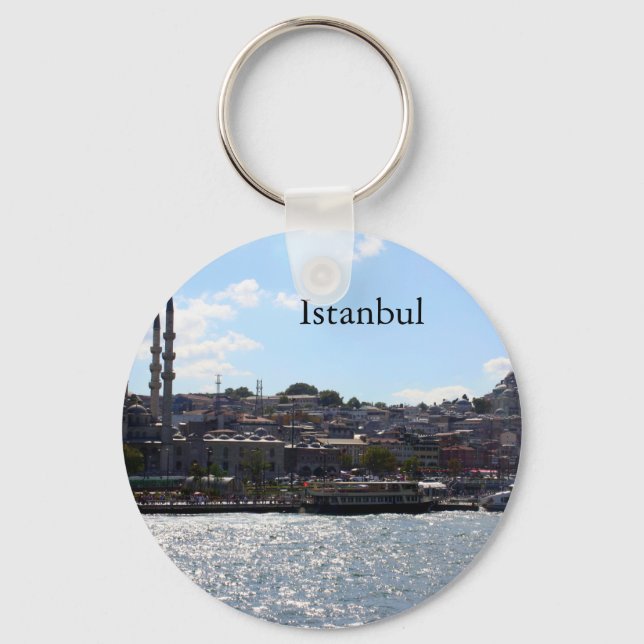 Porte-clés Vue du port d'Istanbul (Recto)