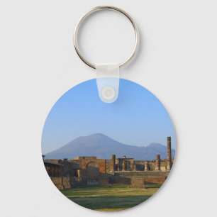 Porte-clés Vue du Vésuve au-dessus des ruines de Pompeii