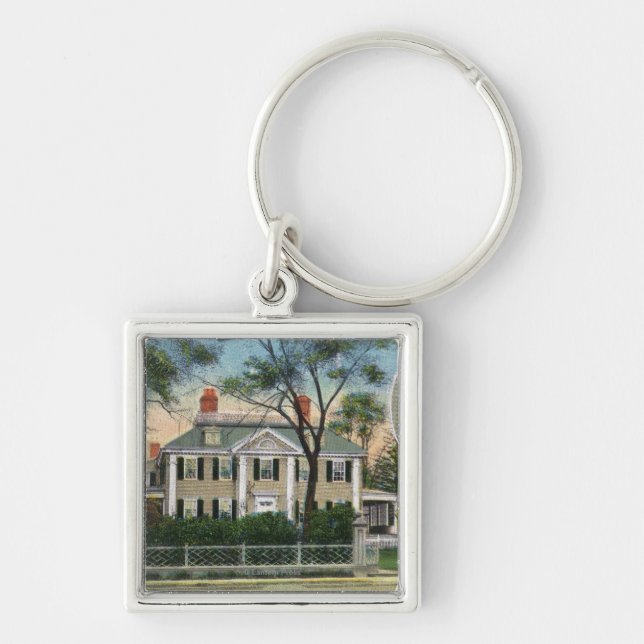 Porte-clés Vue extérieure de la maison de Longfellow (Devant)
