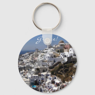 Porte-clés Vue panoramique d'Oia, Grèce