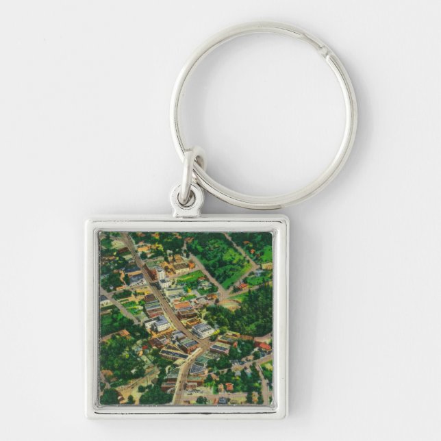 Porte-clés Vue Skyliner en direction sud sur Ashland, OR (Devant)