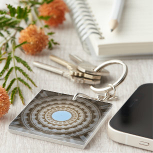 Porte-clés Vue symétrique vers l'oeil d'un grand dôme