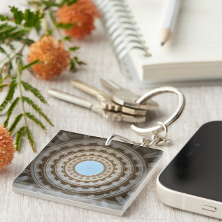 Porte-clés Vue symétrique vers l'oeil d'un grand dôme