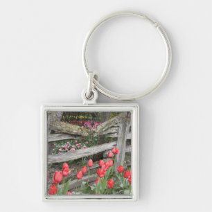 Porte-clés WA, vallée de Skagit, jardin de tulipes Roozengaar