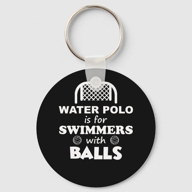 Porte-clés Water Polo Est Pour Les Baigneurs Avec Balls Funny (Recto)