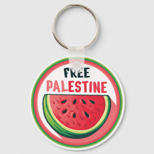 Porte-clés Watermelon Palestine Free Colorfull