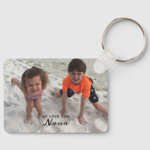 Porte-clés We Love You Nana Grandkids Photo Custom