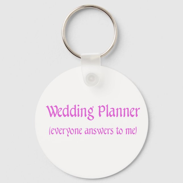 Porte-clés Wedding planner (Recto)
