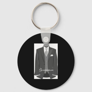 Porte-clés Wedding Tuxedo Groomsman Keychain