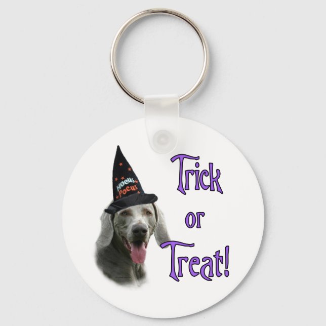 Porte-clés Weimaraner Trick (Recto)