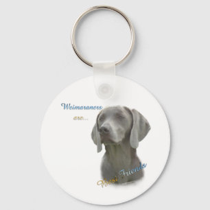 Porte-clés Weimaraners sont les meilleurs Porte - clés d'amis