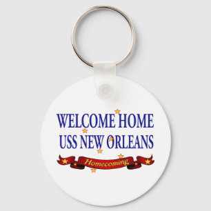 Porte-clés Welcome Home USS New Orleans