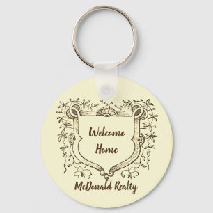 Porte-clés Welcome Home Vintage Shield Realty Promotional